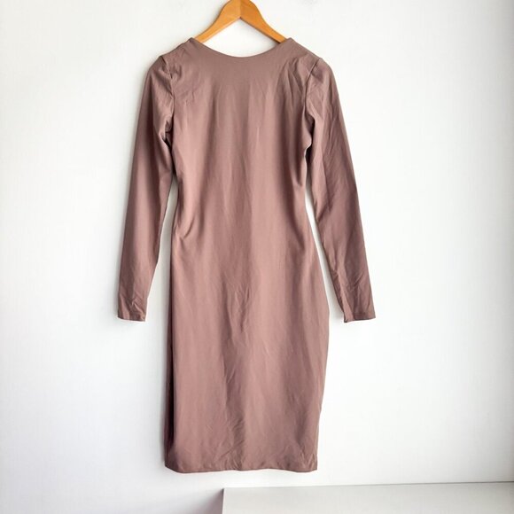 Susana Monaco Nude Beige Mini Dress Open Back Coco M - Picture 1 of 5